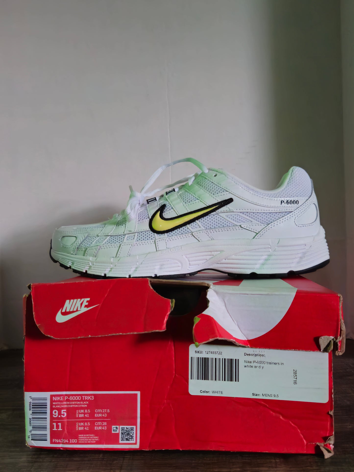 Nike P-6000 'White Lemon Chiffon'